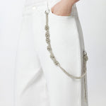 Pantalone con catena gioiello 104601-A2DO Z04 PINKO 