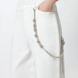 Pantalone con catena gioiello 104601-A2DO Z04 PINKO 
