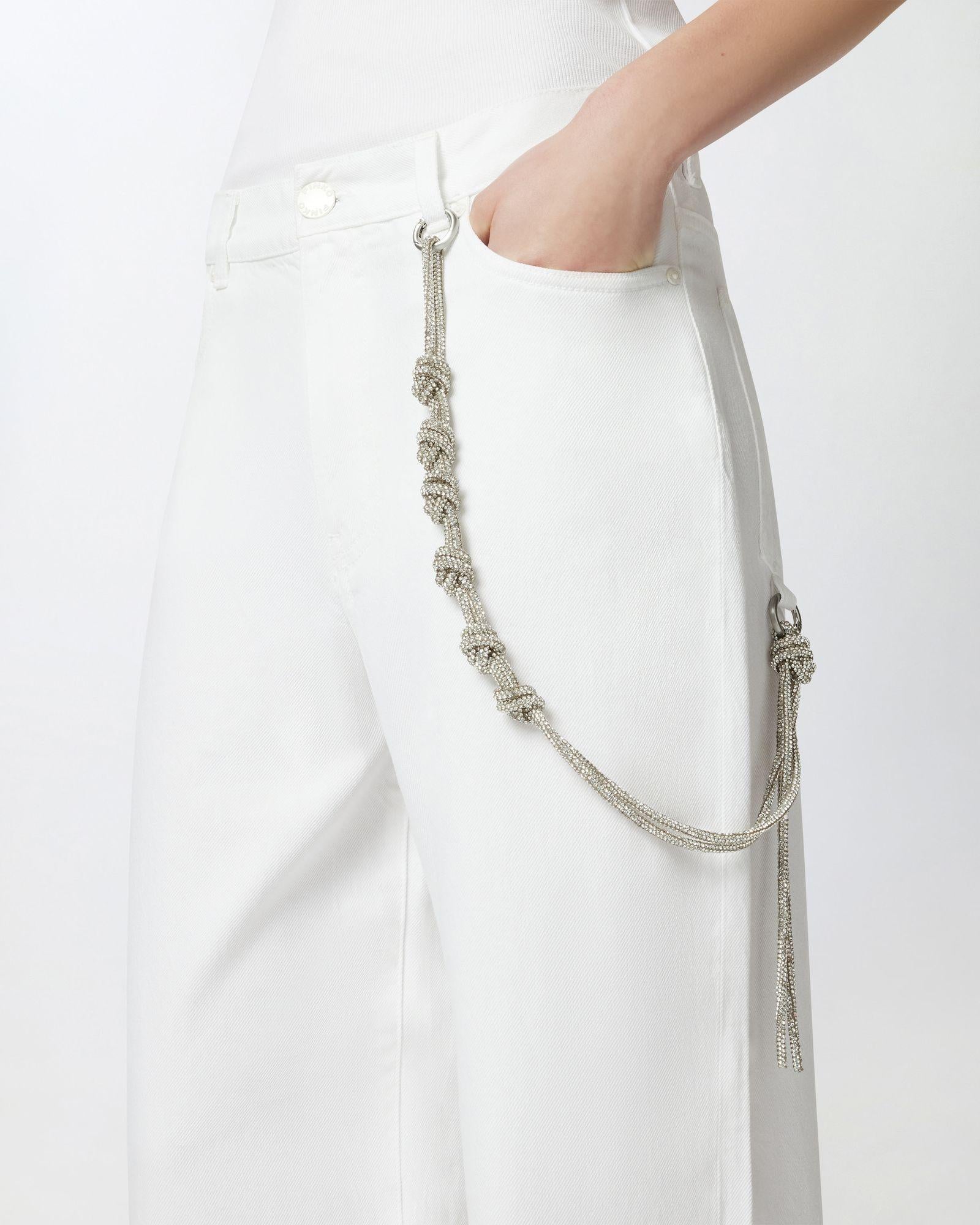Pantalone con catena gioiello 104601-A2DO Z04 PINKO 