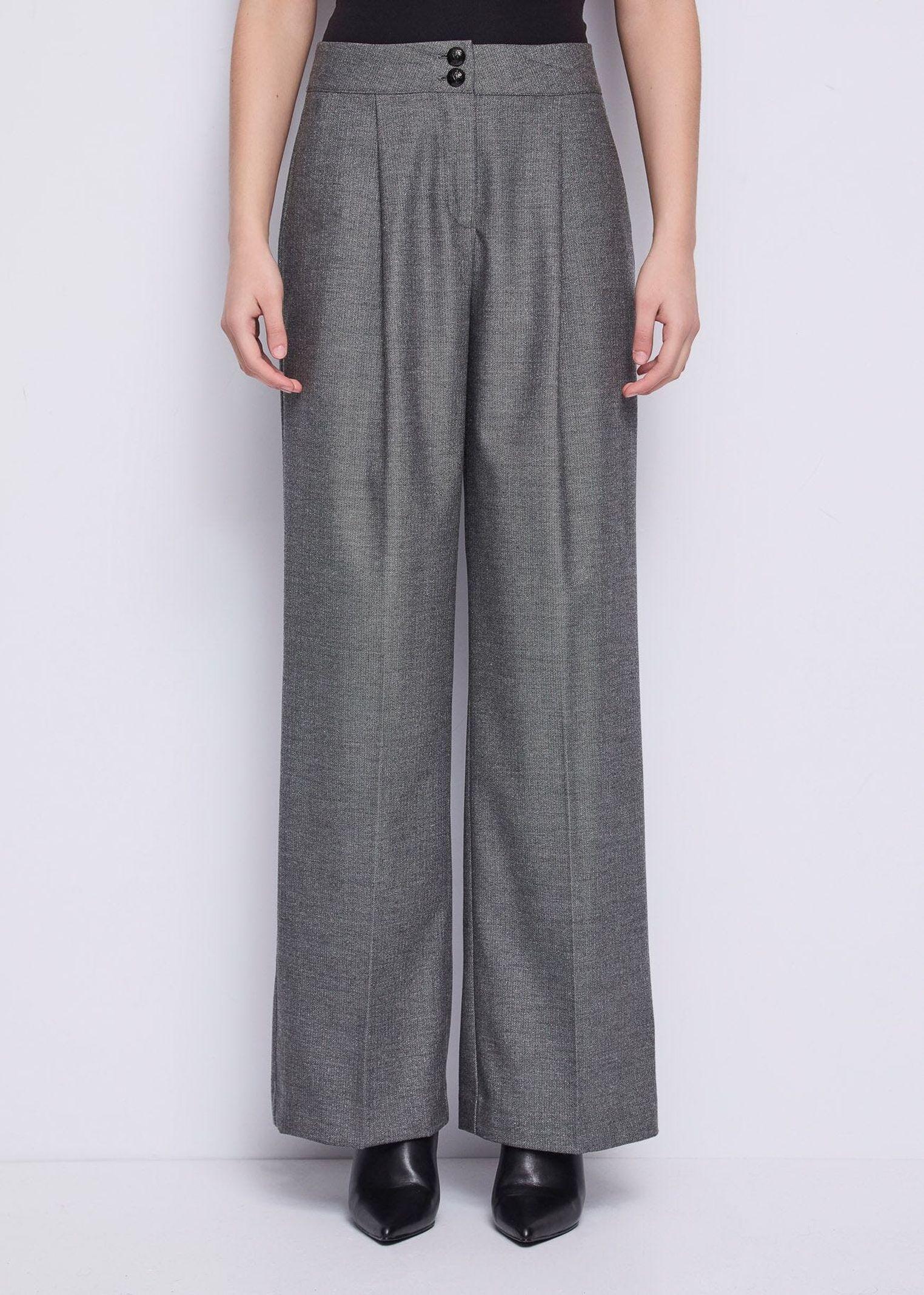 Pantalone chevron con piega - Gaudi 521FD25006 521052-01 GAUDI' 