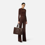 Pantalone palazzo con patte davanti PA12156E2 EA3 ELISABETTA FRANCHI 