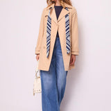 Jeans wide leg con foulard stampato