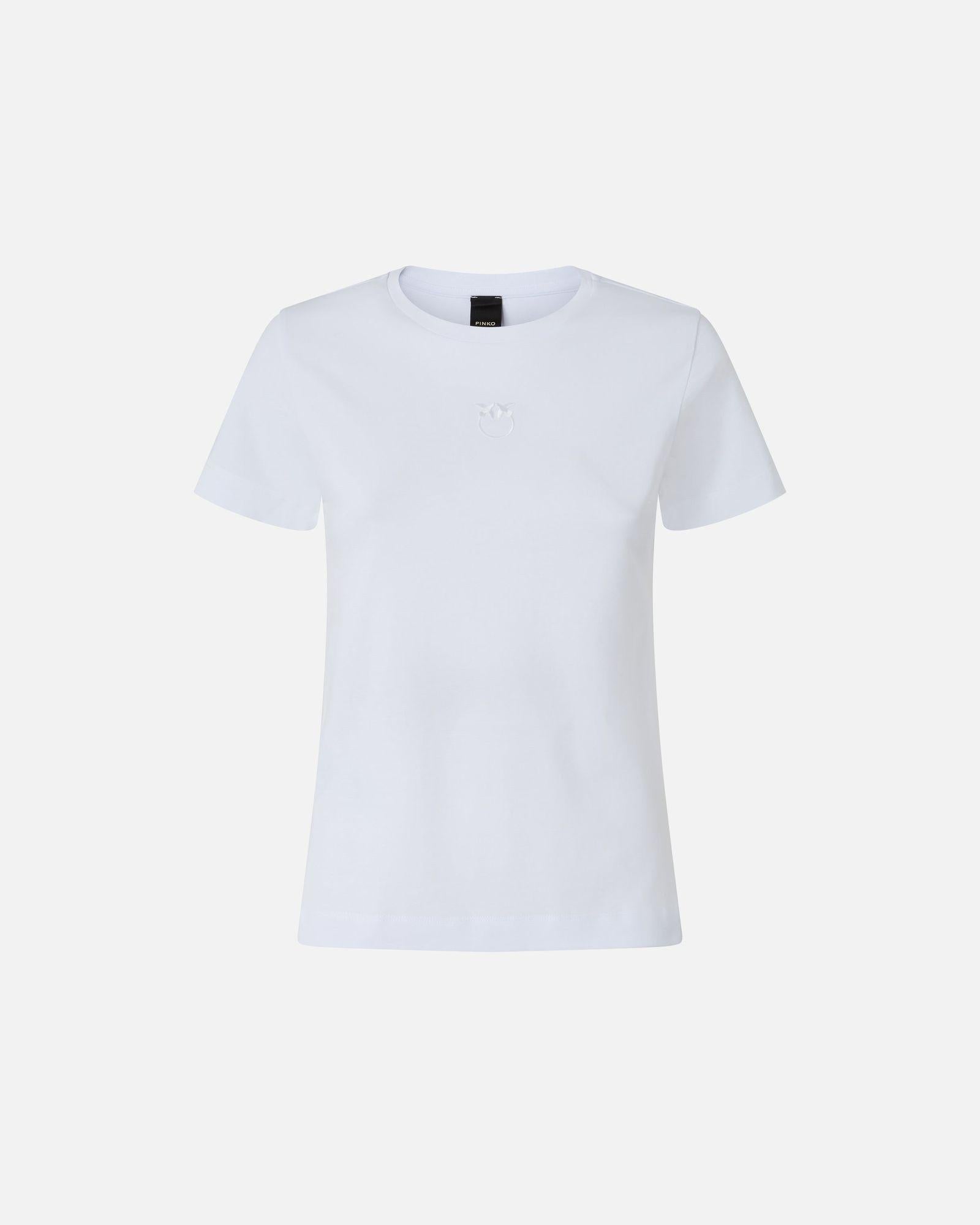 T-shirt con ricamo 100355A2RD Z04 PINKO 