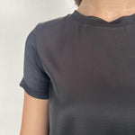 T-shirt lucida girocollo MM203633 NERO OFELIA 