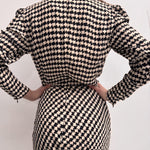 Abito stampa geometrica con fibbia - Elisabetta Franchi AB30827E2 685 ELISABETTA FRANCHI 