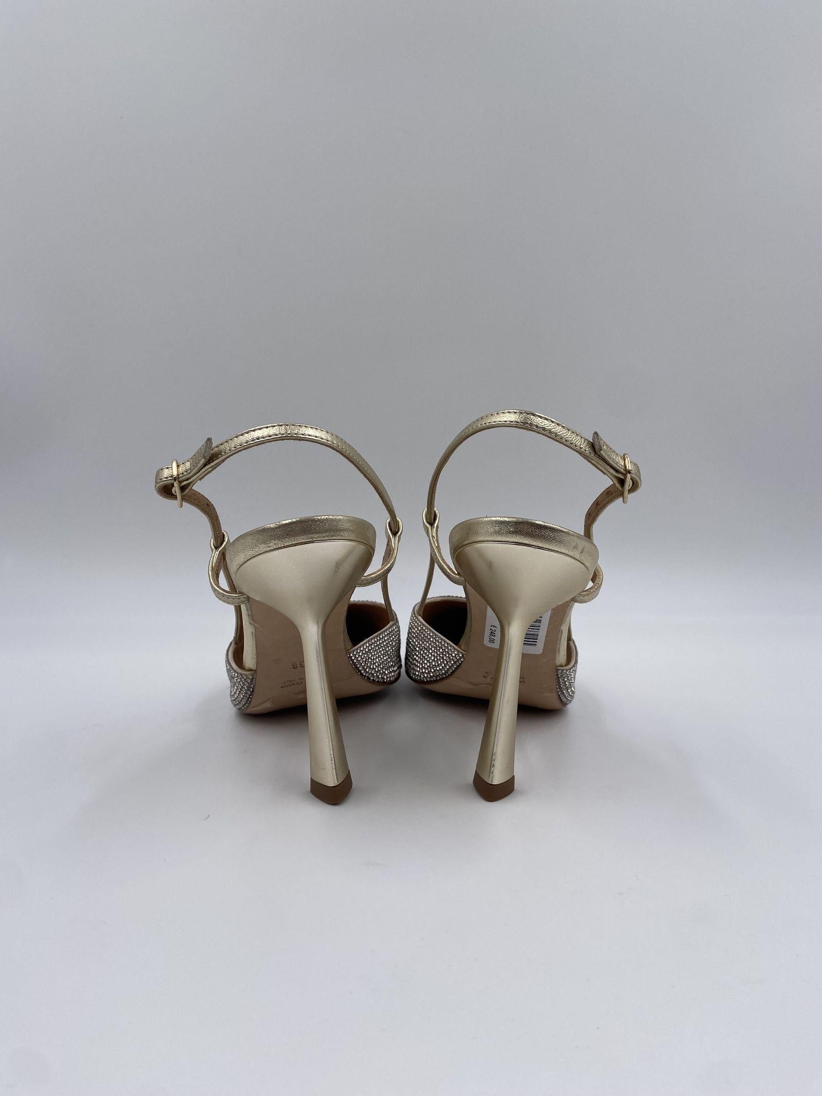 Sandalo alto con mini strass H2250 ORO OFELIA 