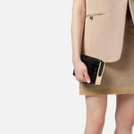Clutch con zip - Elisabetta Franchi BS51A56E2 110 ELISABETTA FRANCHI 