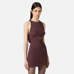 Abito in crèpe e georgette AB80856E2 EA4 ELISABETTA FRANCHI 