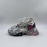 Sneakers grigio rosa e bianco F0331033 BIANCOGRIGIO CLJD 