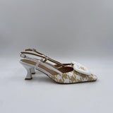 Slingback in raffia