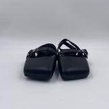 Square Closed decolletè fibbie nere 1G3554D 101 VIC MATIE' 