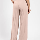 Pantalone largo in crepe di viscosa
