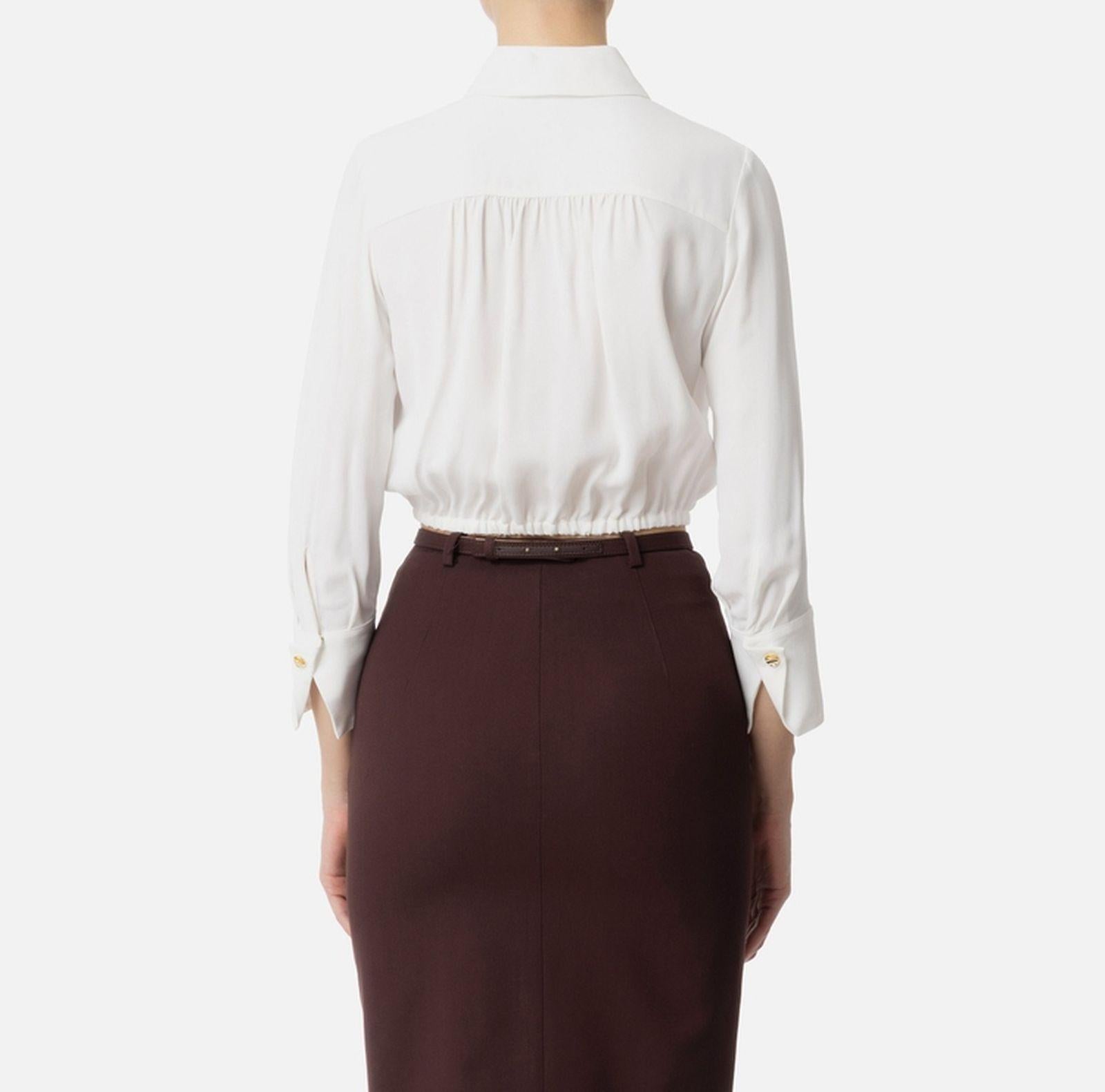 Camicia con elastico - Elisabetta Franchi CA05551E2 360 ELISABETTA FRANCHI 