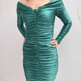 Abito drappeggiato - Elisabetta Franchi AB28927E2 P26 ELISABETTA FRANCHI 