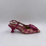 Slingback in raffia