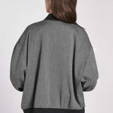 Bomber con spilla fiore - Carla G SONE04D3 10 CARLA G. 