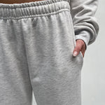 Pantalone con elastico A1263 GRIGIO OFELIA 