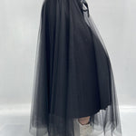 Gonna lunga in tulle MK04.015 NERO OFELIA 