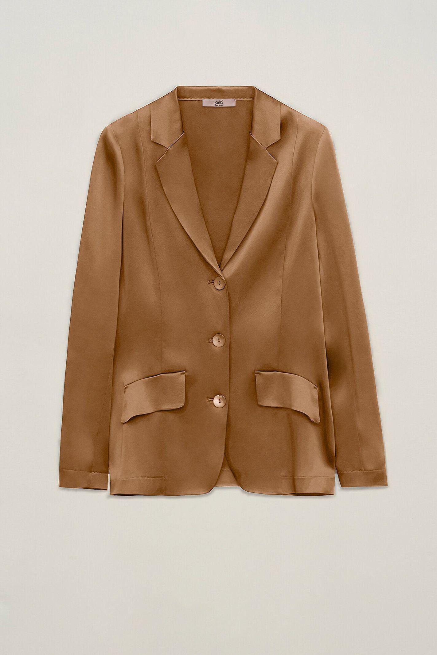 Giacca monopetto in satin - Carla G IROM12D8 04 CARLA G. 