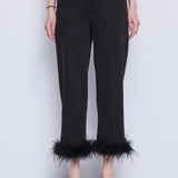 Jeans cropped con piume 521FD26007 00 GAUDI' 