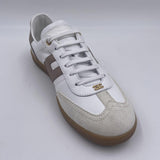 Sneakers in pelle e crosta con logo