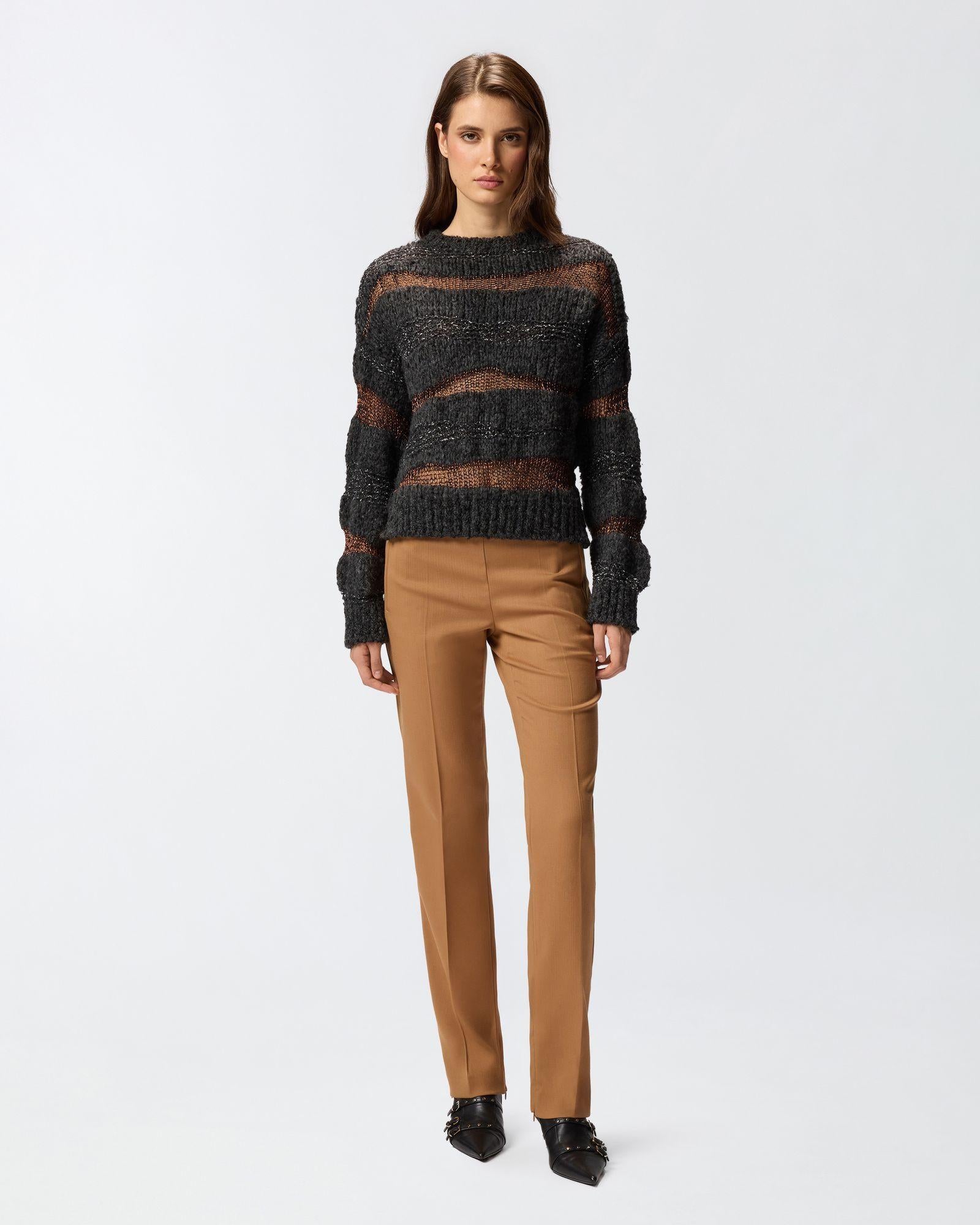 Maglione in jacquard 105688A2U3 ZI9 PINKO 