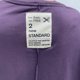 T-shirt scollo a V 2831 VIOLA OFELIA 