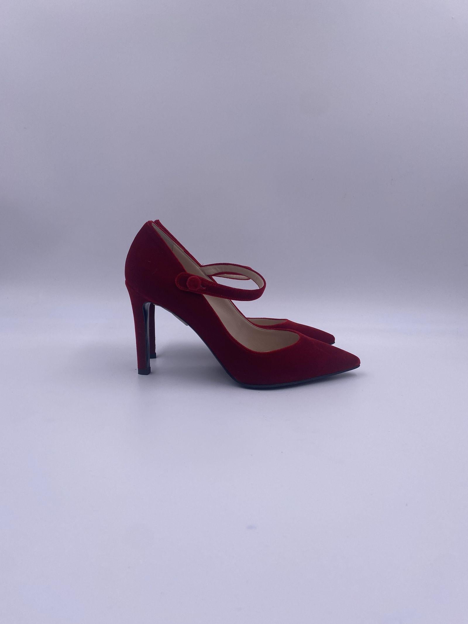Dècolletè in velluto - Lella Baldi LB292T ROSSO LELLA BALDI 