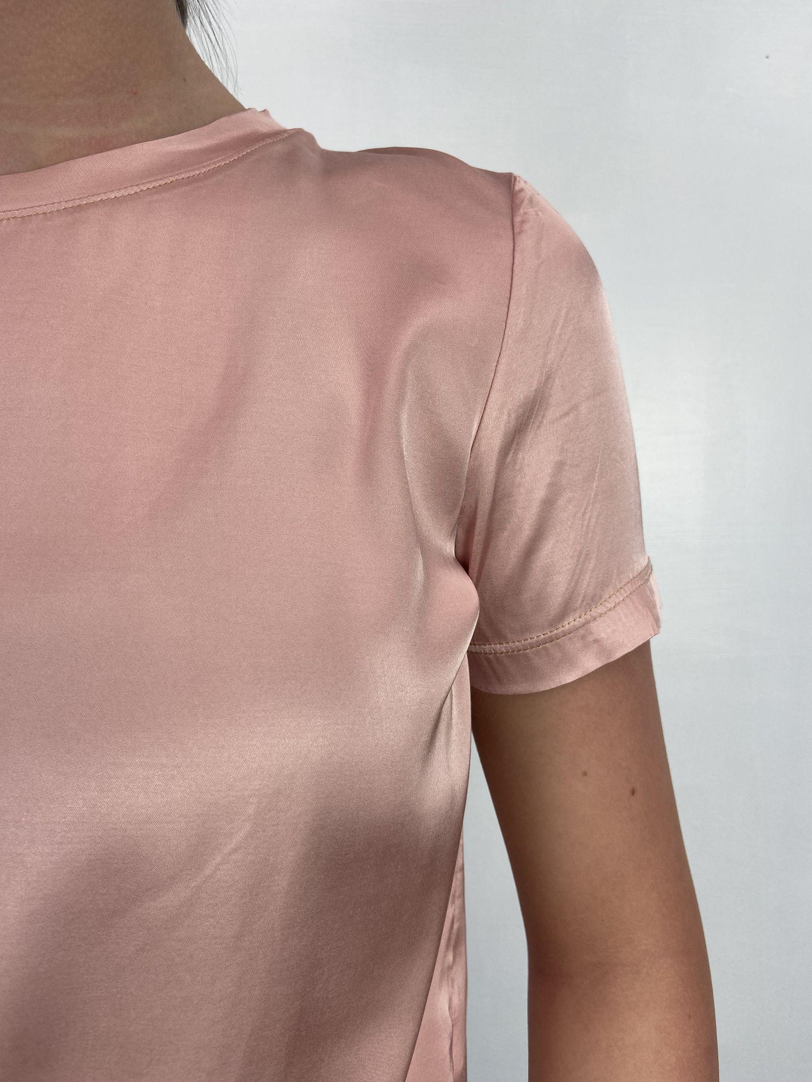 T-shirt lucida girocollo MM203633 ROSA OFELIA 
