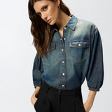 Camicia con maniche a palloncino - Pinko 106596A37K PJC PINKO 