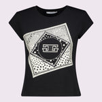 T-shirt con stampa e strass - Gaudi 511FD64016 2001 GAUDI' 