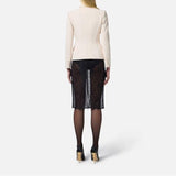 Giacca con dettagli in raso - Elisabetta Franchi GI14251E2 193 ELISABETTA FRANCHI 