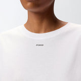 T-shirt stampa logo 100373A2RE Z04 PINKO 