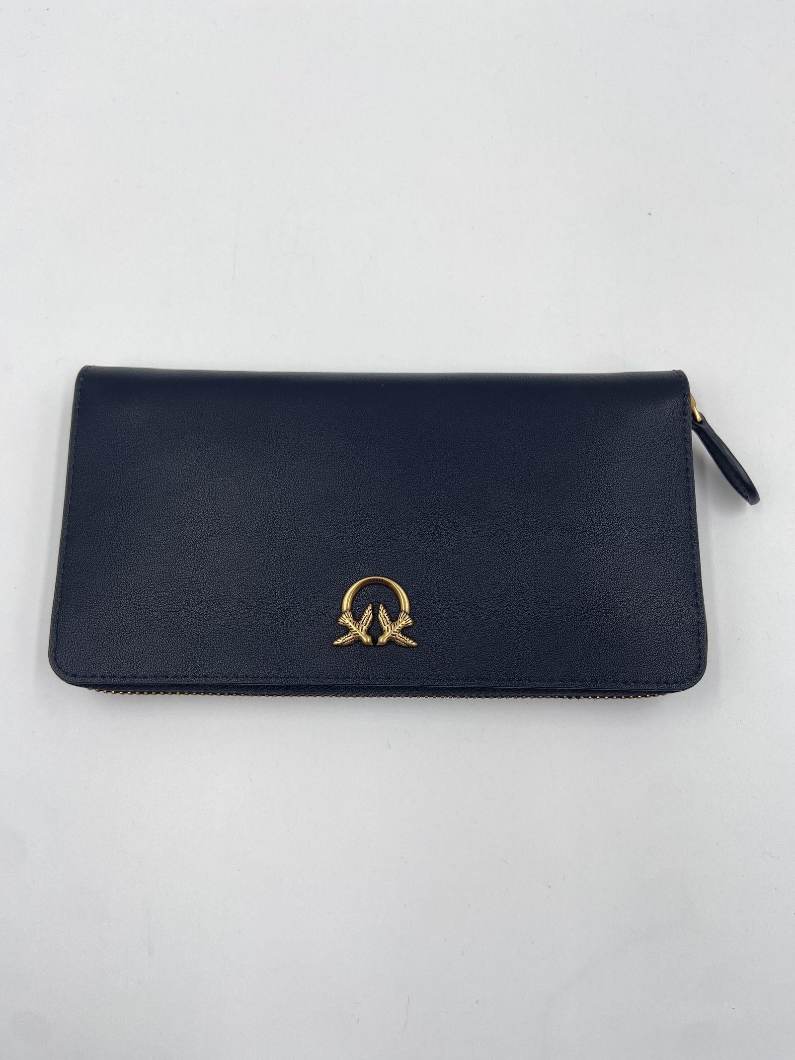 Portafoglio zip-around in pelle - Pinko 100250A0F1 Z99Q PINKO 