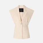 Giacca smanicata effetto rustico - Pinko 106509A2W6 C00 PINKO 