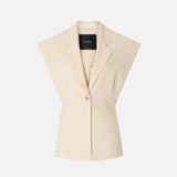 Giacca smanicata effetto rustico - Pinko 106509A2W6 C00 PINKO 