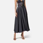 Gonna in raso con cintura GO09851E2 DC3 ELISABETTA FRANCHI 
