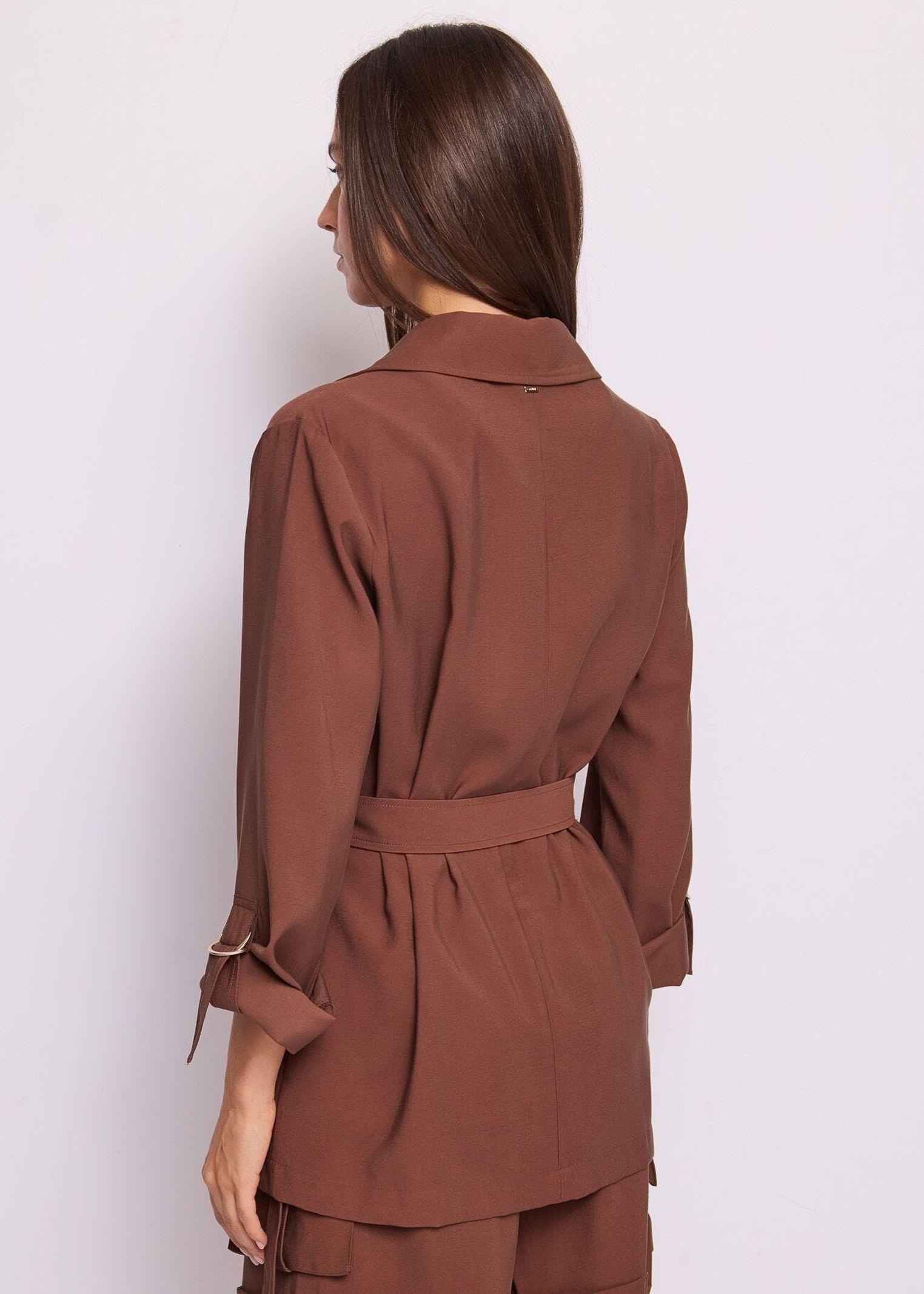 Giacca in twill con cintura - Gaudi 611FD35007 2298 GAUDI' 