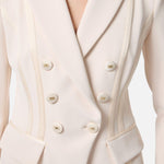 Giacca con dettagli in raso GI14251E2 193 ELISABETTA FRANCHI 