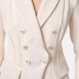 Giacca con dettagli in raso GI14251E2 193 ELISABETTA FRANCHI 