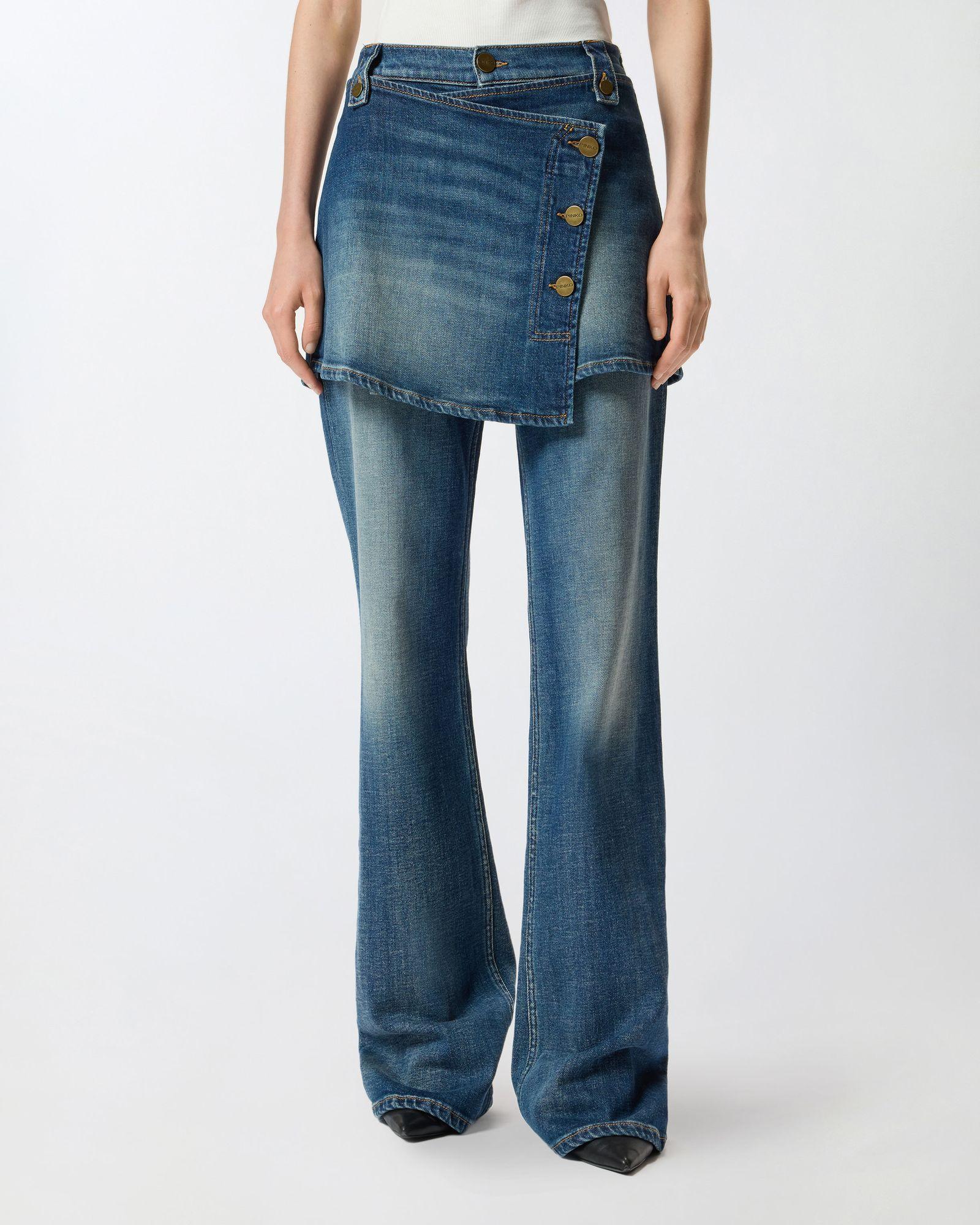 Jeans con minigonna rimovibile 105661A2U0 PJZ PINKO 