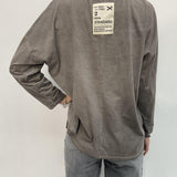 T-shirt scollo a V 2831 TORTORA OFELIA 