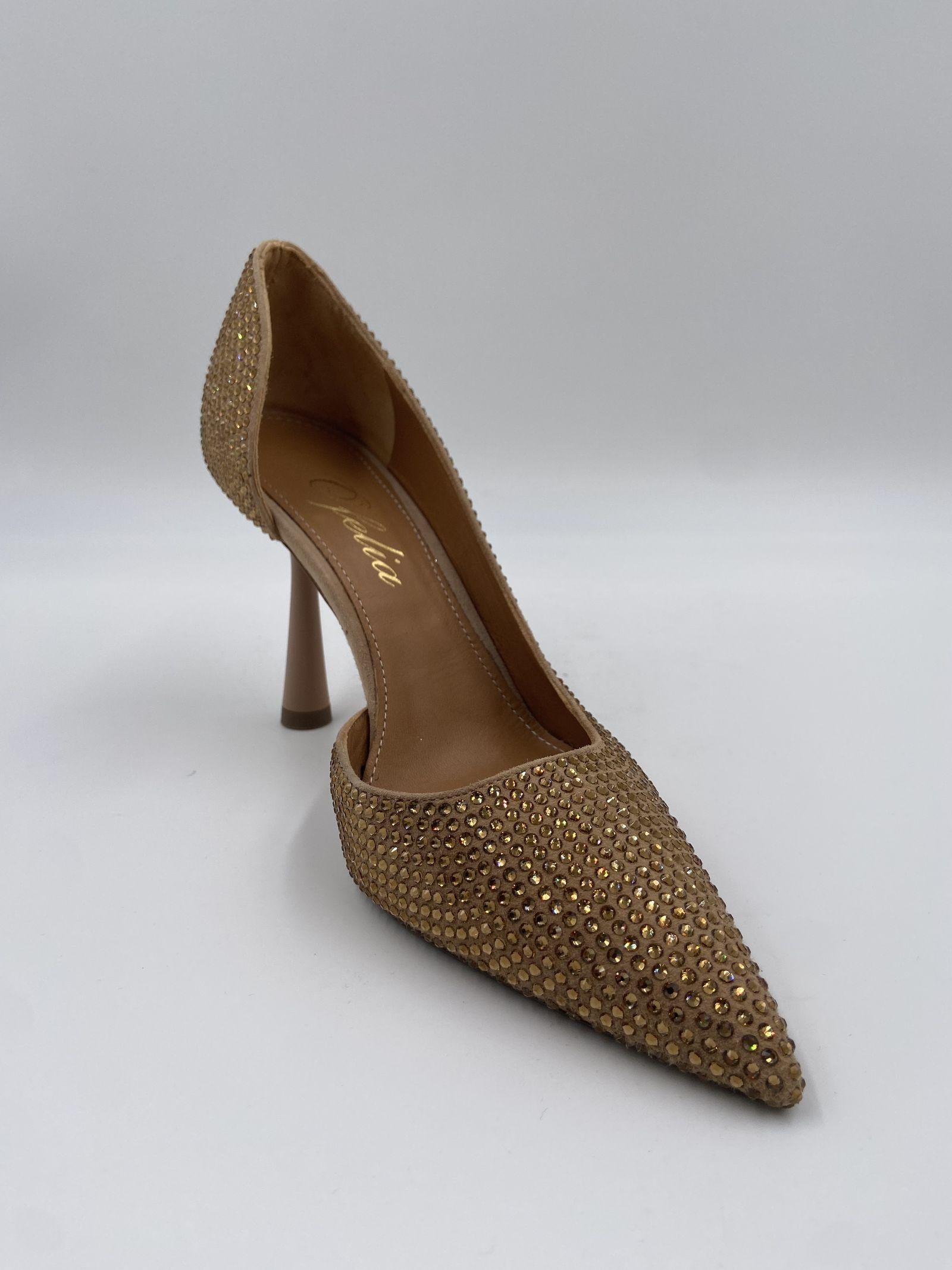 Décolletè con strass 2207 NUDE OFELIA 