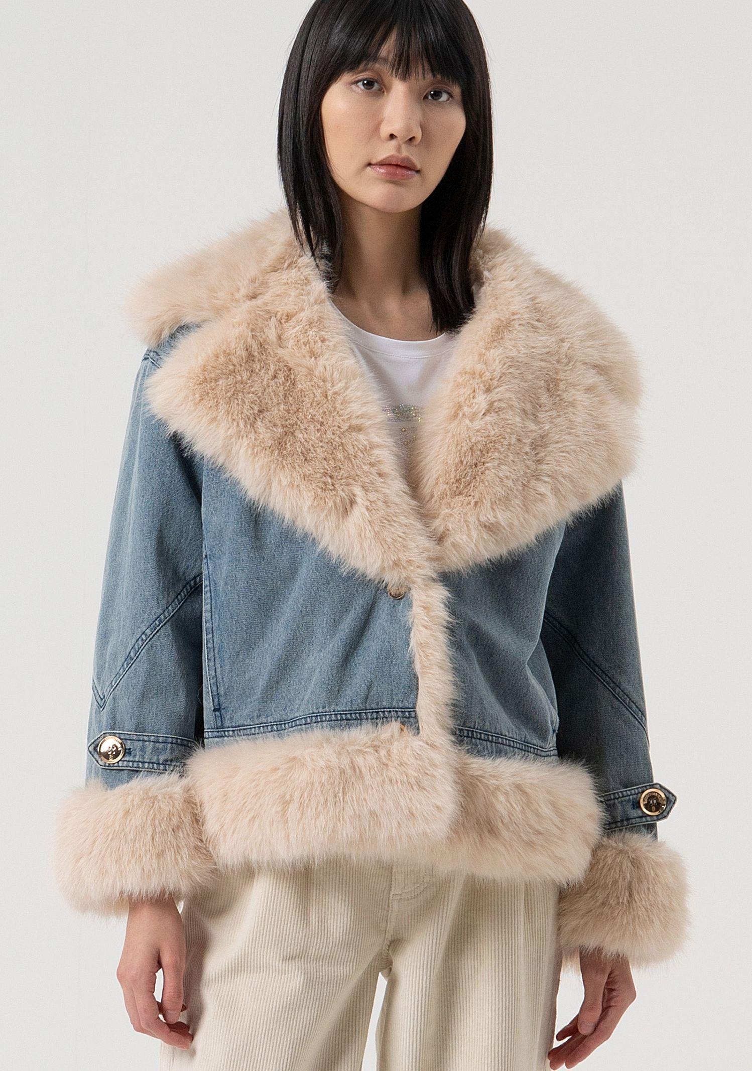 Giacca over in denim FP25WJ4010D40904 337 FRACOMINA 
