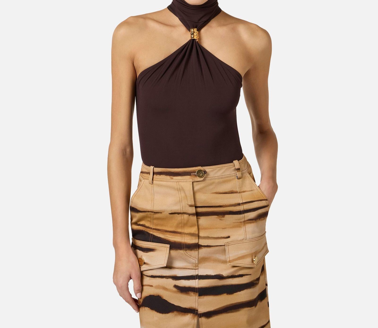 Body con gioiello - Elisabetta Franchi BO01761E2 EV9 ELISABETTA FRANCHI 