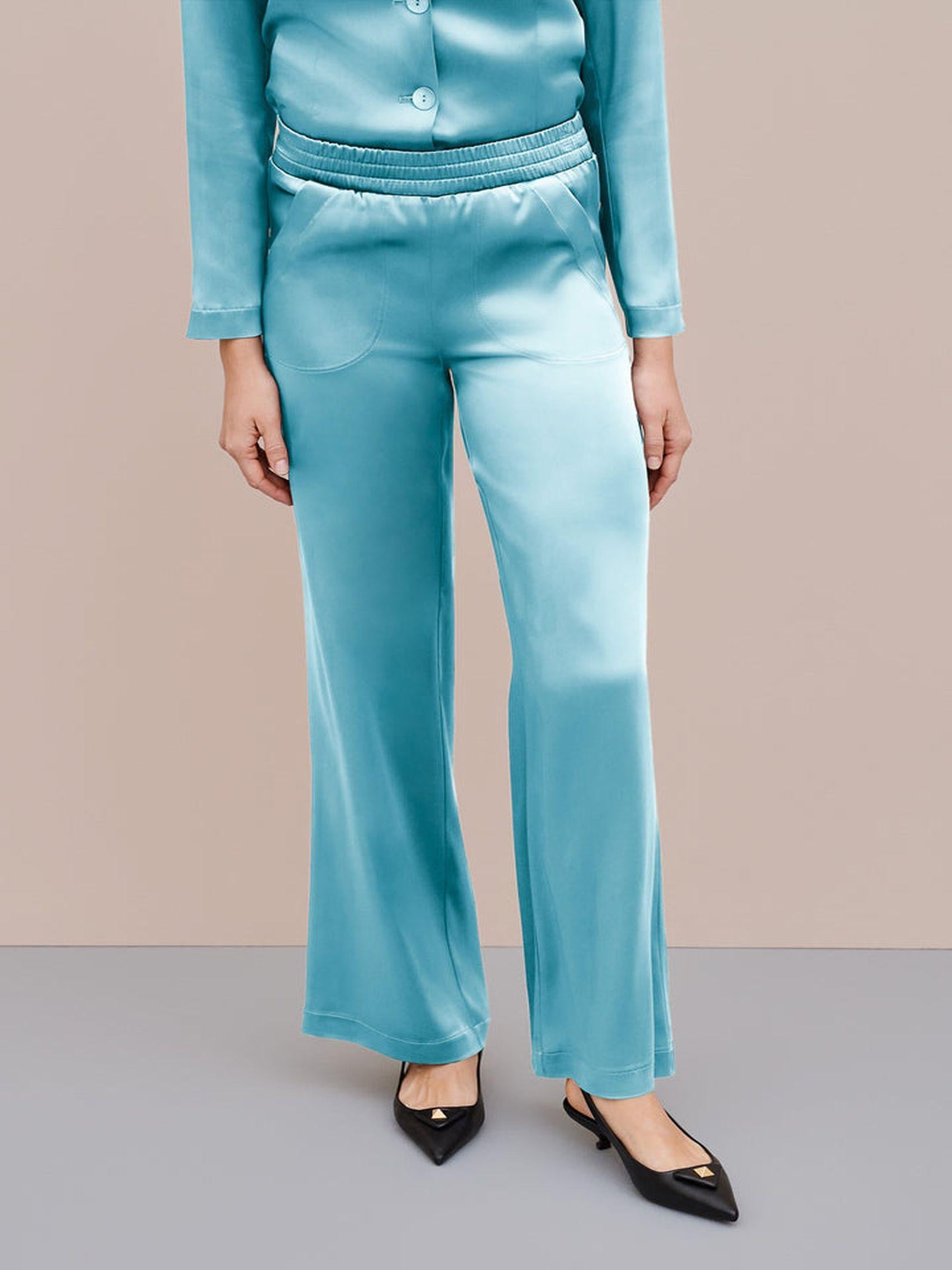 Pantalone largo in raso PAFE12 D1 26 CARLA G. 