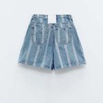 Shorts in denim EL030 BLU ELEH 