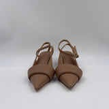 Sandalo slingback in pelle
