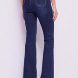 Jeans flare con mini tasche