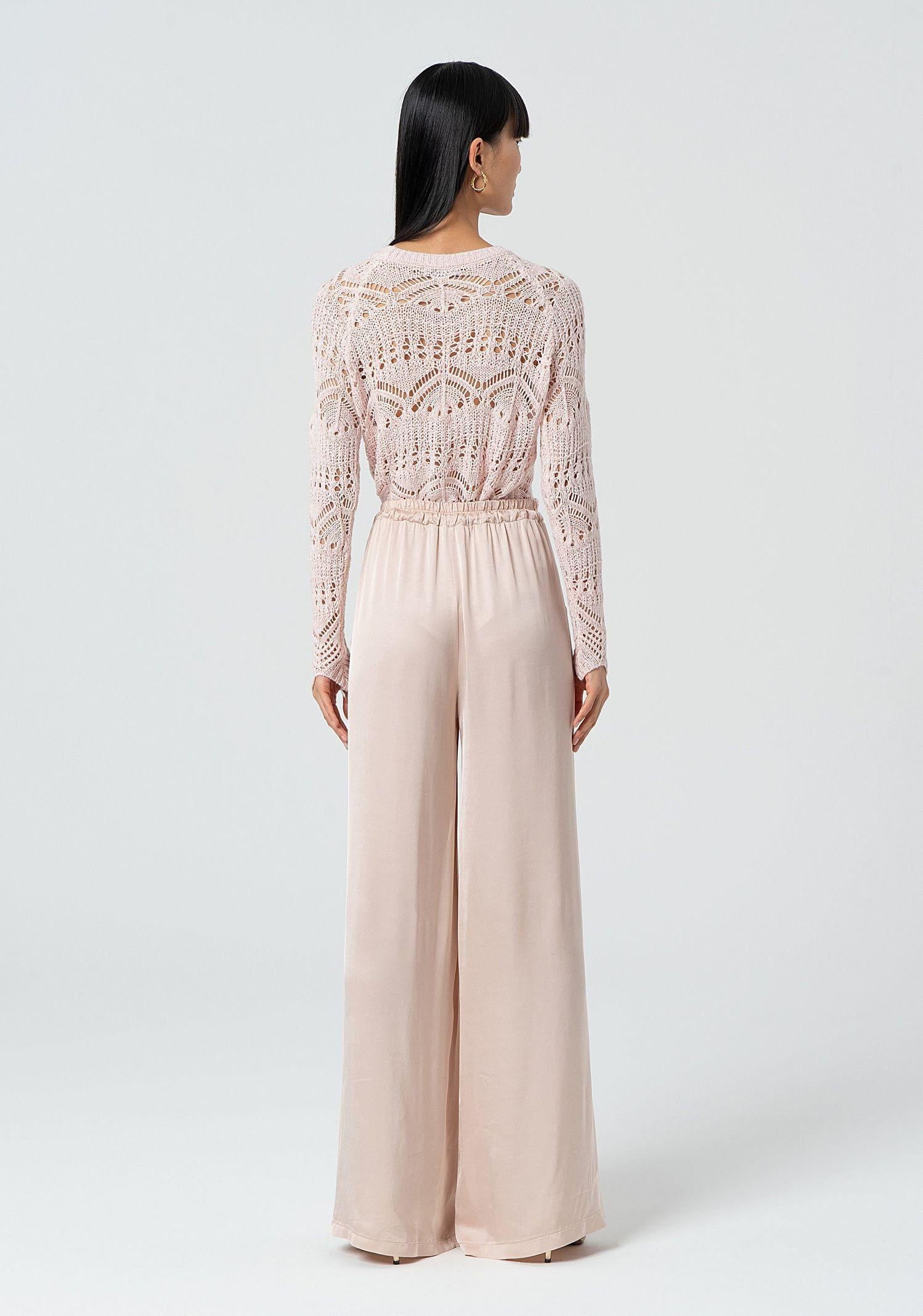 Pantalone palazzo wide in viscosa FJ25SV3003W45101 E06 FRACOMINA 